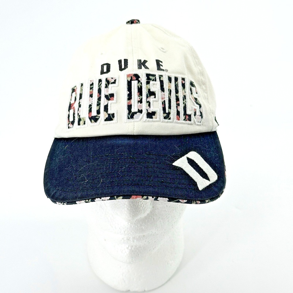 Duke Blue Devils 47 Brand Women's Floral Letters Hat  Adjustable Baseball Cap